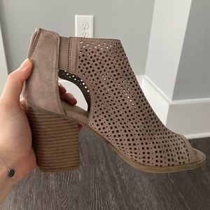 Brown Heeled Sandals